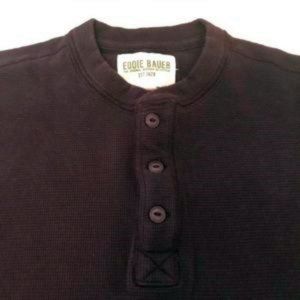Eddie Bauer Long Sleeve Thermal Henley Size L